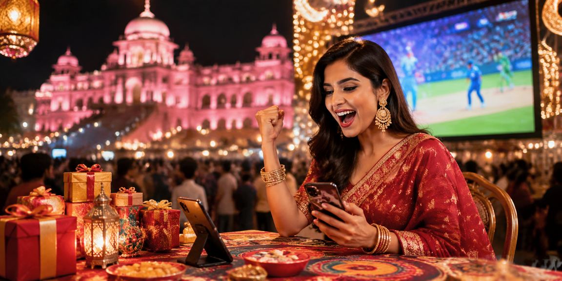 ঢাকায় ঈদ উৎসবে ক্রিকেট বেটিং ভাউচার অফার উপভোগ করছেন একজন ব্যবহারকারী